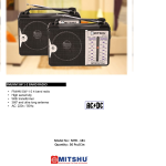 Mithsu Radio MTR-181 - FM RADIO (MTR-181)