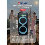 RECHARGEABLE SPEAKERS 120W - 8+8''  MHT-850