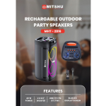 RECHARGEABLE SPEAKERS 40W - 6.5"+6.5'' (MHT-2816)