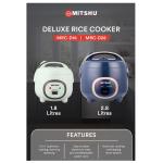 DELUXE RICE COOKER- W/STEAMER - 2.8LT / 15CU (MRC-D28)