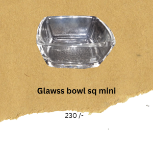 Glawss bowl sq mini (Buddha offerings item)